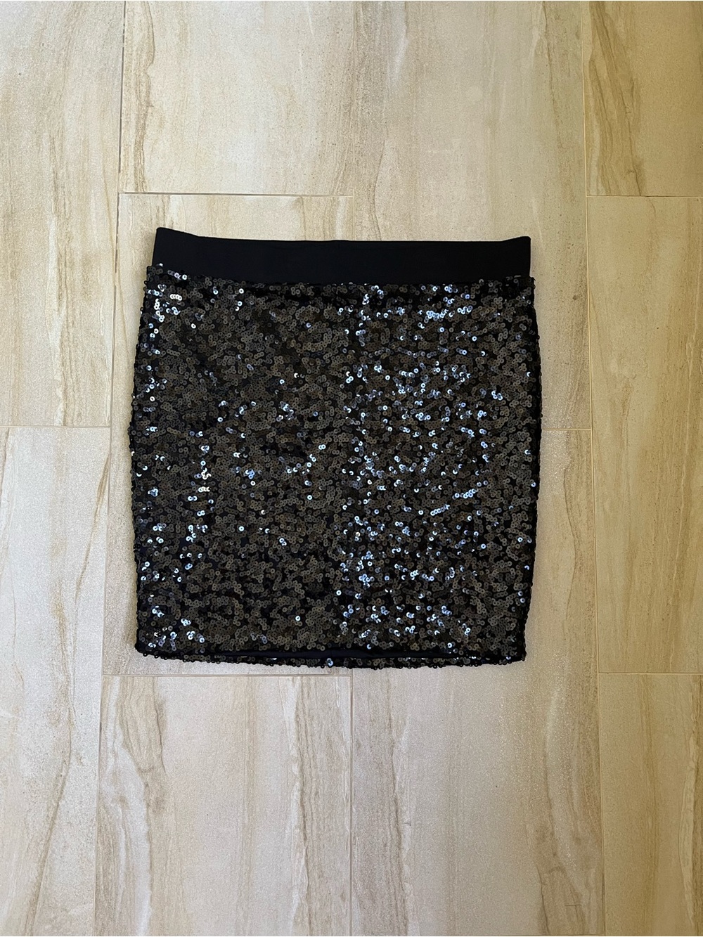 Torrid Black Sequin Mini Skirt